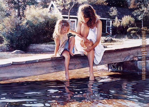 Touching the Surface painting - Steve Hanks Touching the Surface art painting